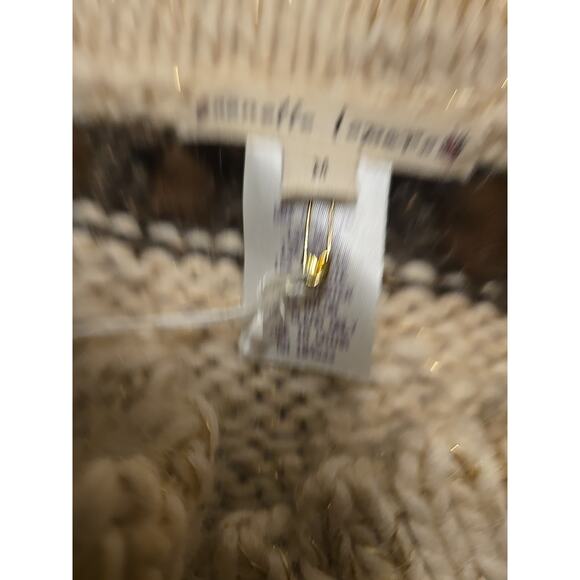 Women's Nanette Lepore Cable Knit Sweater Cape Wool Blend New With Tags - Picture 3 of 8